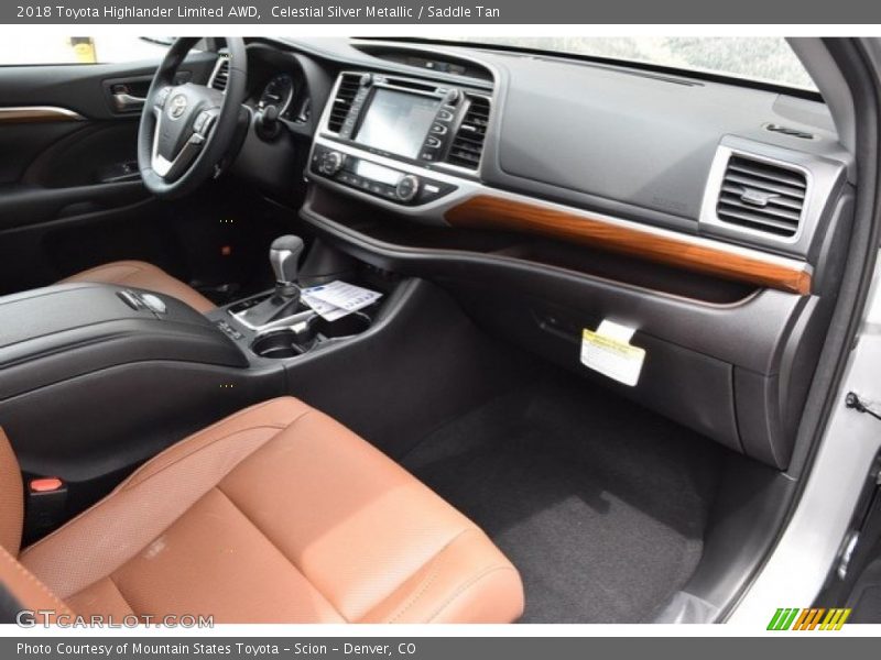 Celestial Silver Metallic / Saddle Tan 2018 Toyota Highlander Limited AWD