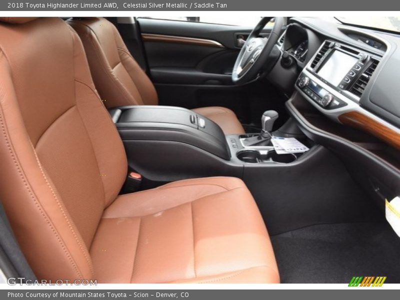 Celestial Silver Metallic / Saddle Tan 2018 Toyota Highlander Limited AWD