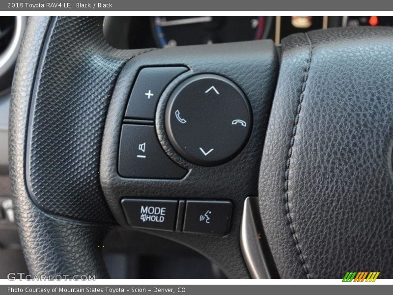 Black / Black 2018 Toyota RAV4 LE