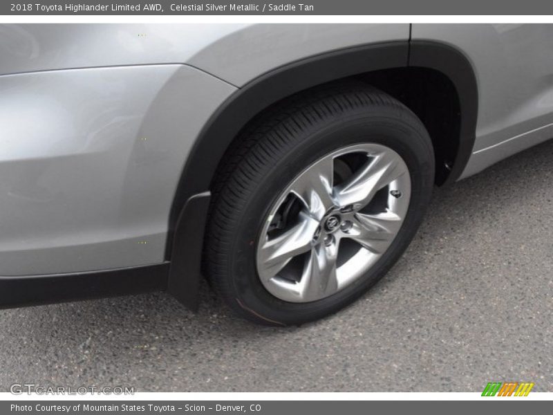 Celestial Silver Metallic / Saddle Tan 2018 Toyota Highlander Limited AWD