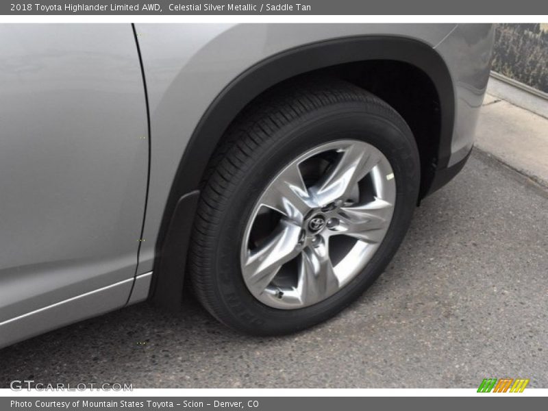 Celestial Silver Metallic / Saddle Tan 2018 Toyota Highlander Limited AWD