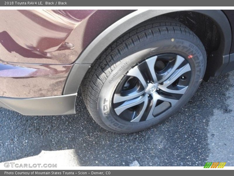 Black / Black 2018 Toyota RAV4 LE