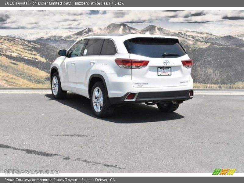 Blizzard White Pearl / Black 2018 Toyota Highlander Limited AWD