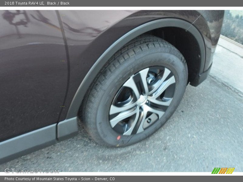 Black / Black 2018 Toyota RAV4 LE
