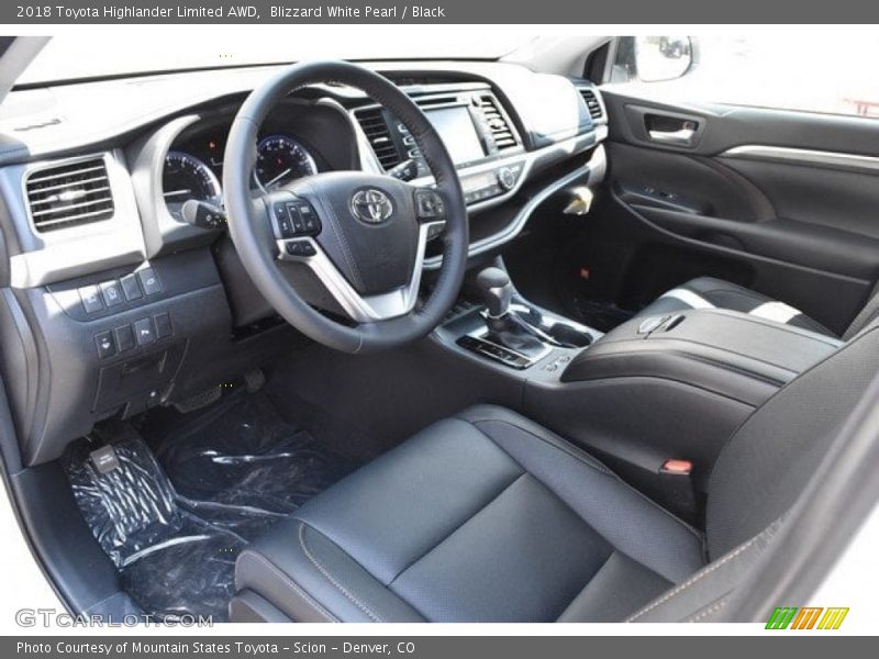 Blizzard White Pearl / Black 2018 Toyota Highlander Limited AWD