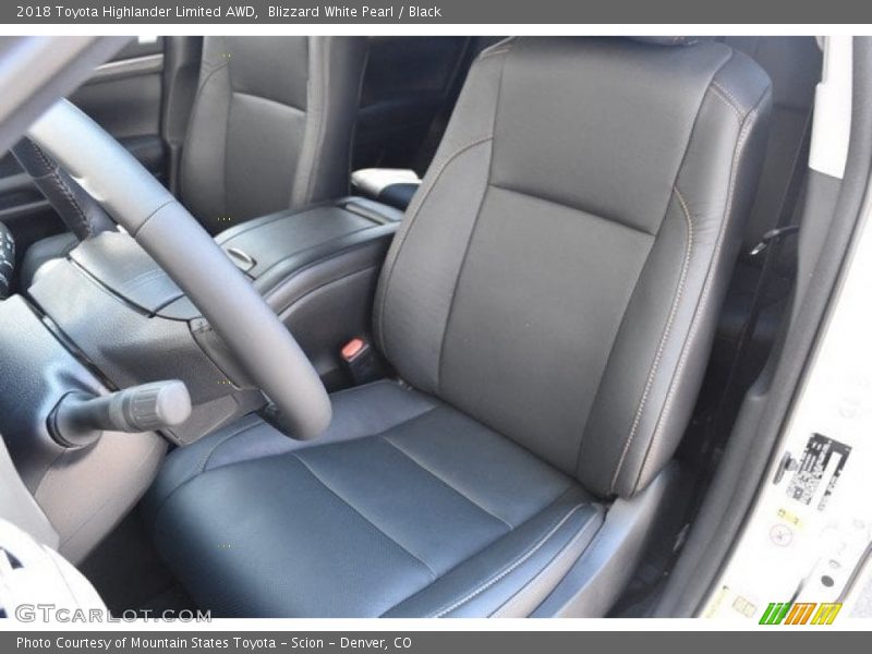 Blizzard White Pearl / Black 2018 Toyota Highlander Limited AWD