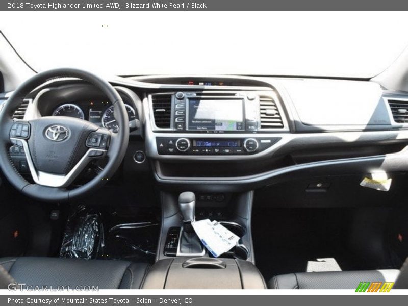 Blizzard White Pearl / Black 2018 Toyota Highlander Limited AWD