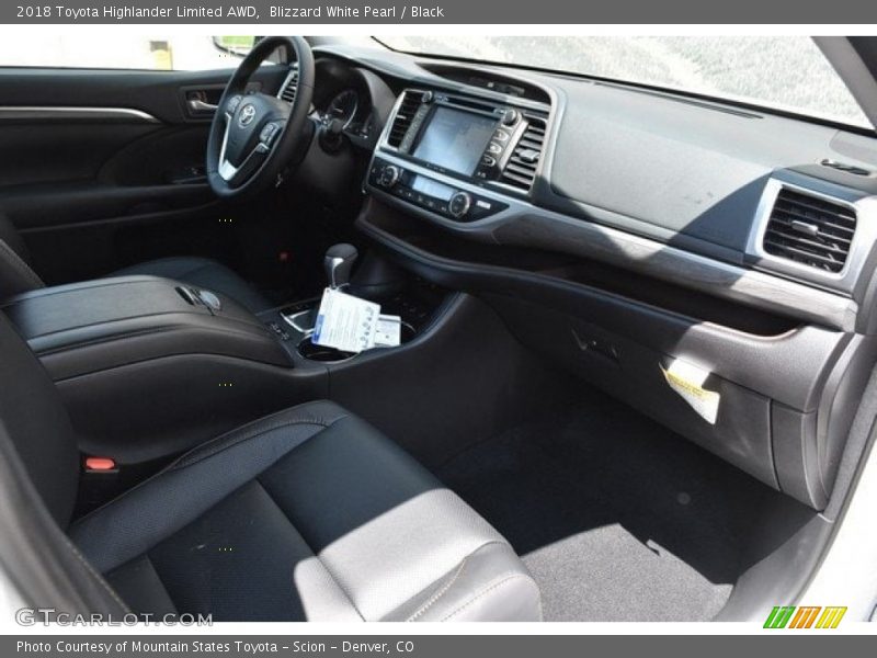 Blizzard White Pearl / Black 2018 Toyota Highlander Limited AWD