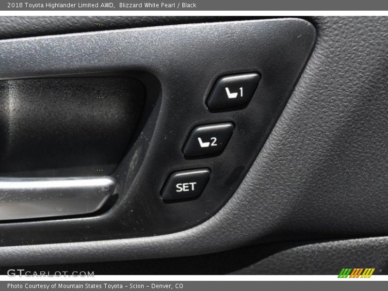 Blizzard White Pearl / Black 2018 Toyota Highlander Limited AWD