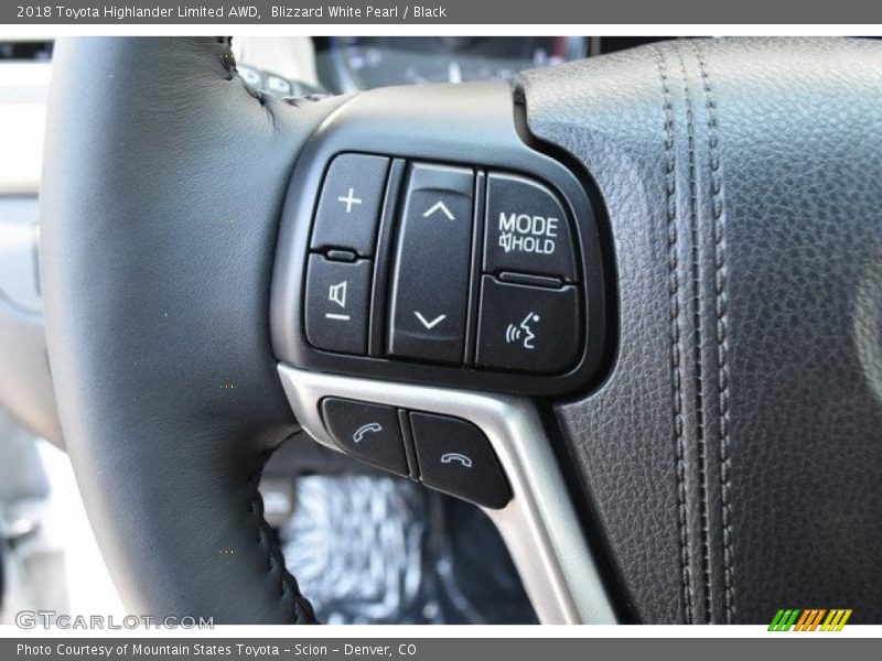 Blizzard White Pearl / Black 2018 Toyota Highlander Limited AWD