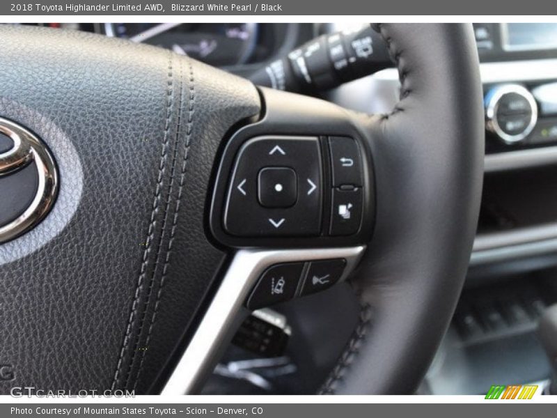 Blizzard White Pearl / Black 2018 Toyota Highlander Limited AWD