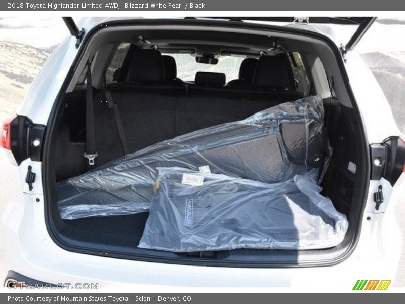 Blizzard White Pearl / Black 2018 Toyota Highlander Limited AWD
