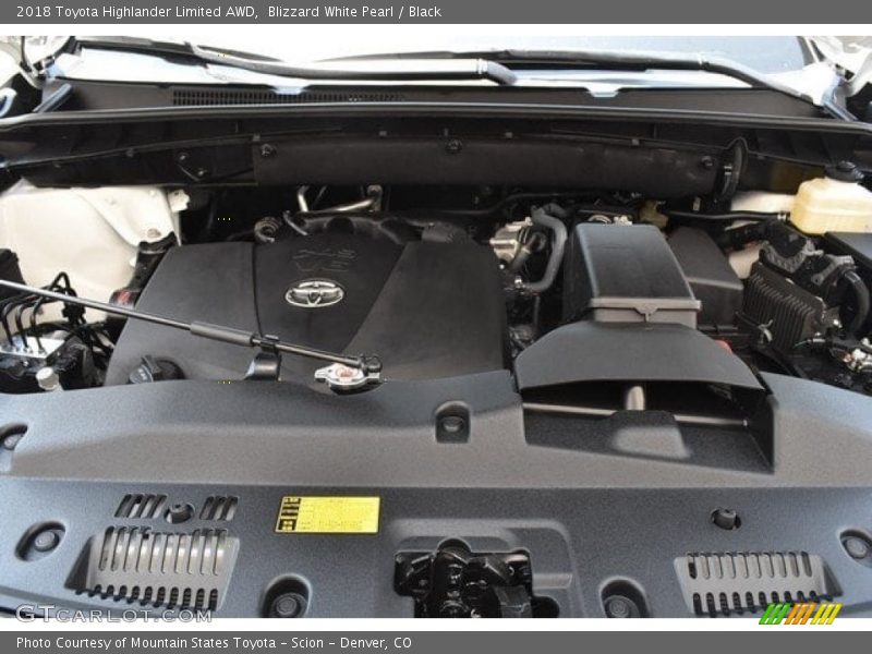 Blizzard White Pearl / Black 2018 Toyota Highlander Limited AWD