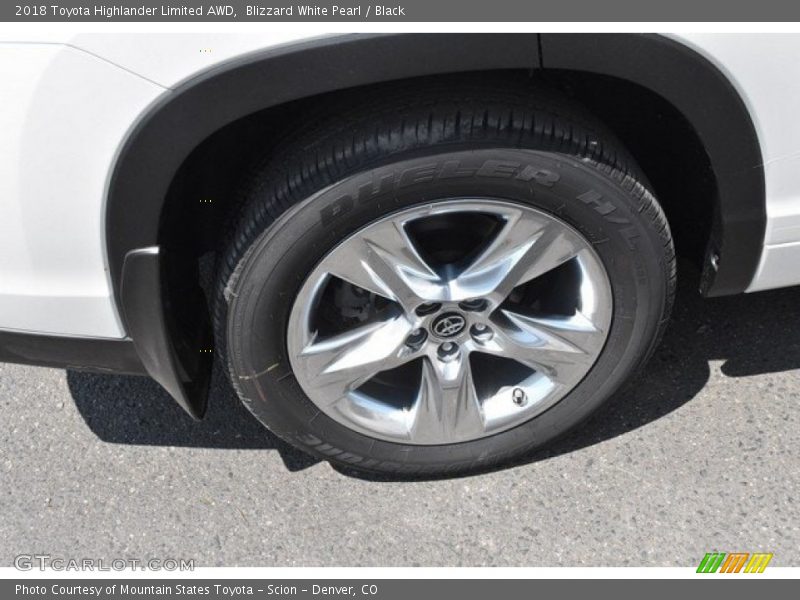 Blizzard White Pearl / Black 2018 Toyota Highlander Limited AWD