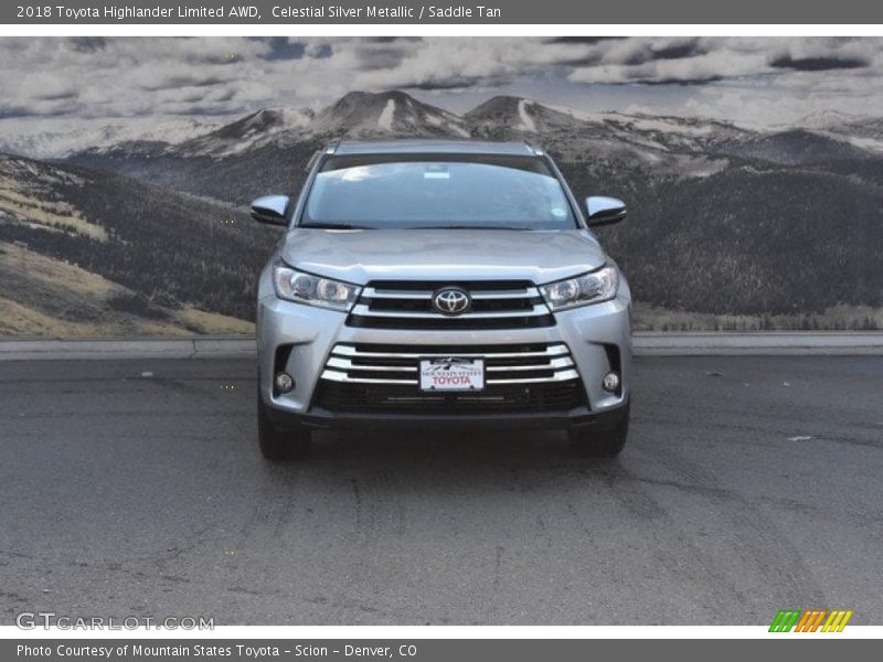 Celestial Silver Metallic / Saddle Tan 2018 Toyota Highlander Limited AWD