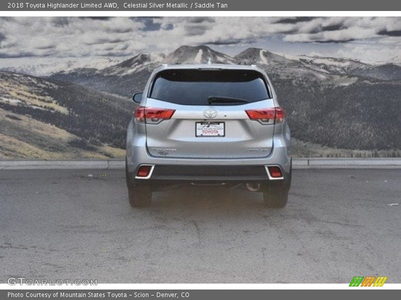 Celestial Silver Metallic / Saddle Tan 2018 Toyota Highlander Limited AWD