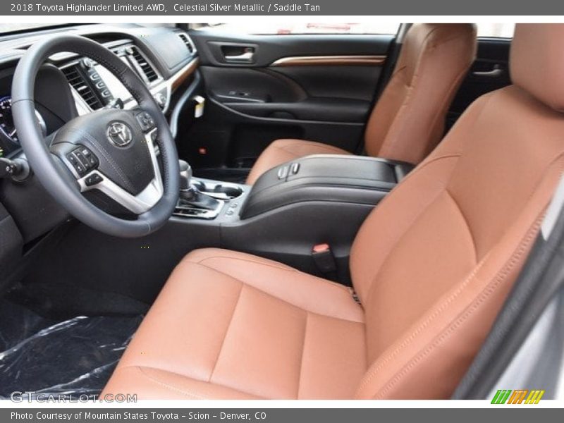 Celestial Silver Metallic / Saddle Tan 2018 Toyota Highlander Limited AWD