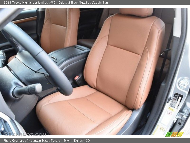 Celestial Silver Metallic / Saddle Tan 2018 Toyota Highlander Limited AWD