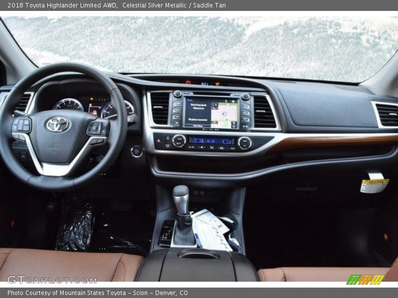 Celestial Silver Metallic / Saddle Tan 2018 Toyota Highlander Limited AWD