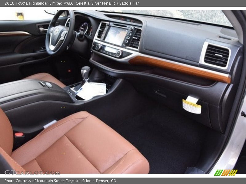 Celestial Silver Metallic / Saddle Tan 2018 Toyota Highlander Limited AWD