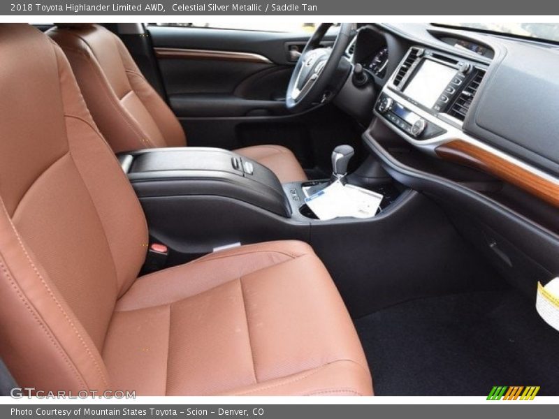 Celestial Silver Metallic / Saddle Tan 2018 Toyota Highlander Limited AWD