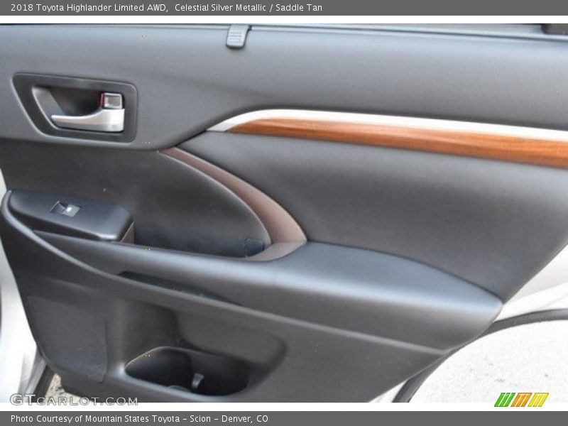 Celestial Silver Metallic / Saddle Tan 2018 Toyota Highlander Limited AWD