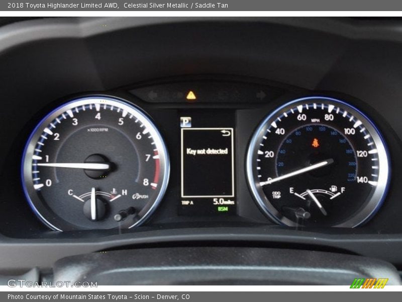 Celestial Silver Metallic / Saddle Tan 2018 Toyota Highlander Limited AWD