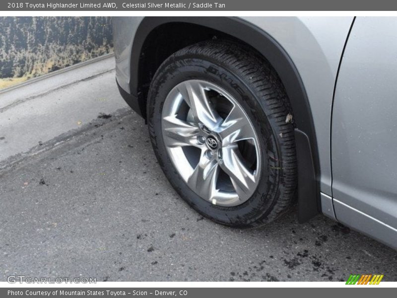 Celestial Silver Metallic / Saddle Tan 2018 Toyota Highlander Limited AWD