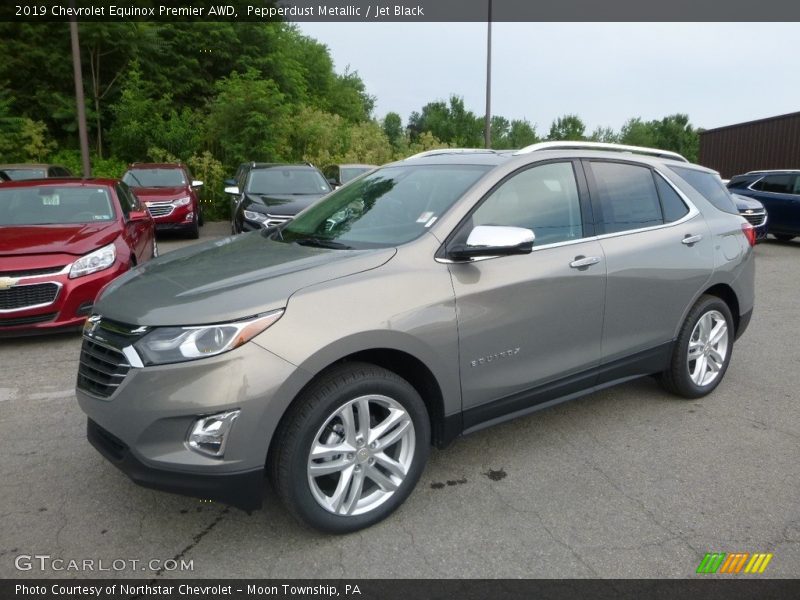 Pepperdust Metallic / Jet Black 2019 Chevrolet Equinox Premier AWD