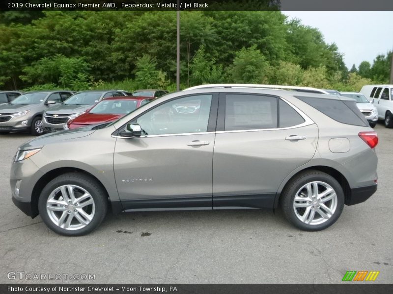 Pepperdust Metallic / Jet Black 2019 Chevrolet Equinox Premier AWD