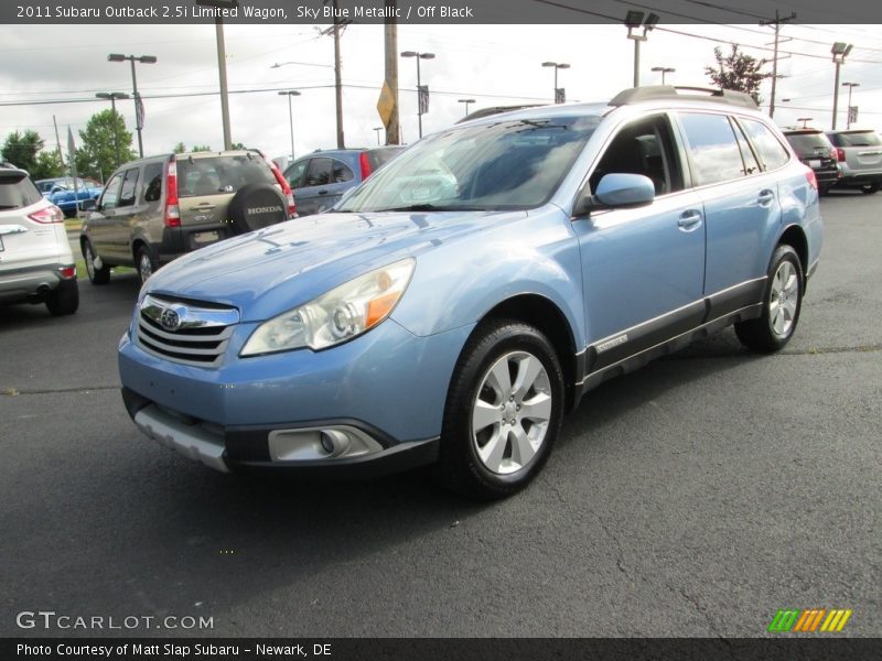 Sky Blue Metallic / Off Black 2011 Subaru Outback 2.5i Limited Wagon