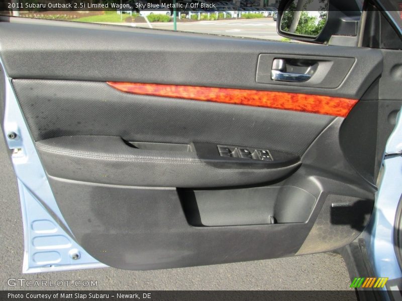 Sky Blue Metallic / Off Black 2011 Subaru Outback 2.5i Limited Wagon