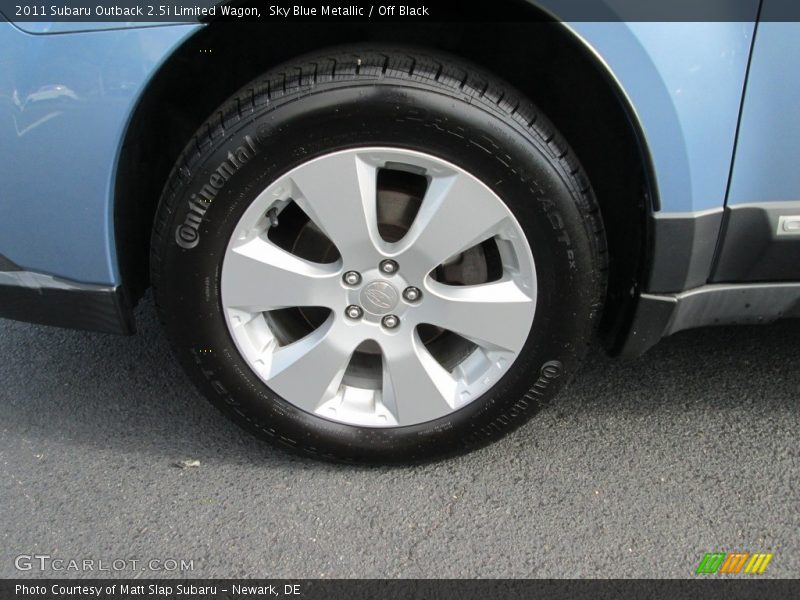 Sky Blue Metallic / Off Black 2011 Subaru Outback 2.5i Limited Wagon