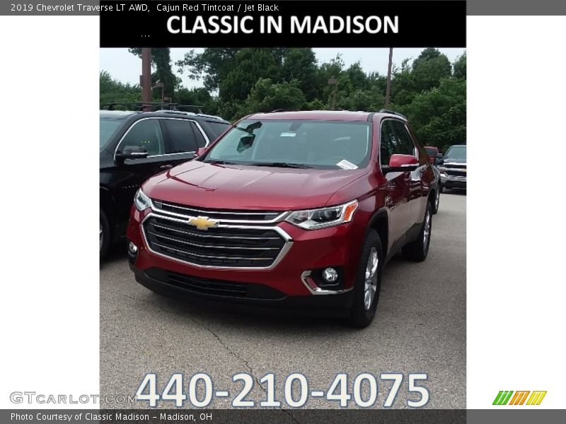 Cajun Red Tintcoat / Jet Black 2019 Chevrolet Traverse LT AWD
