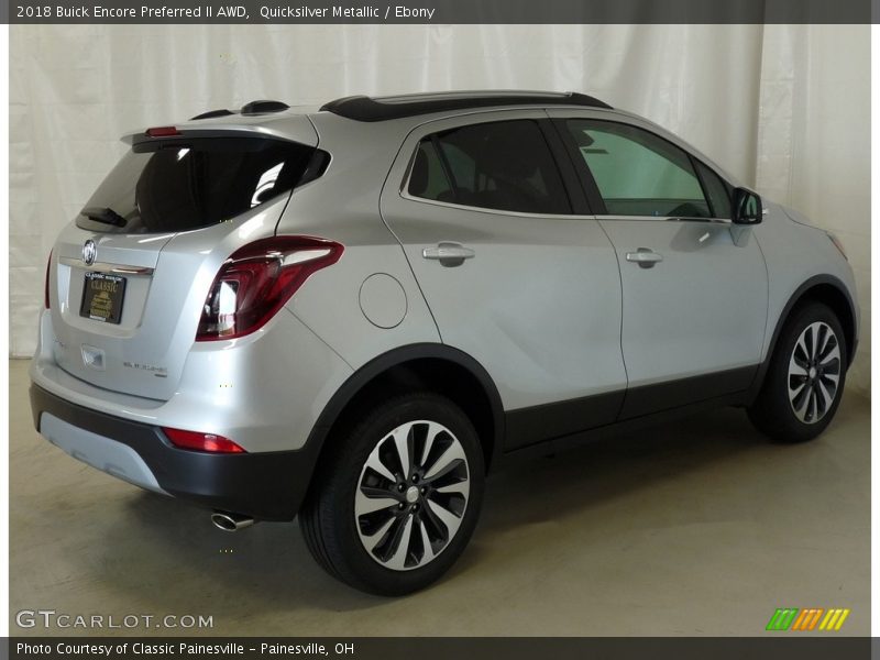 Quicksilver Metallic / Ebony 2018 Buick Encore Preferred II AWD