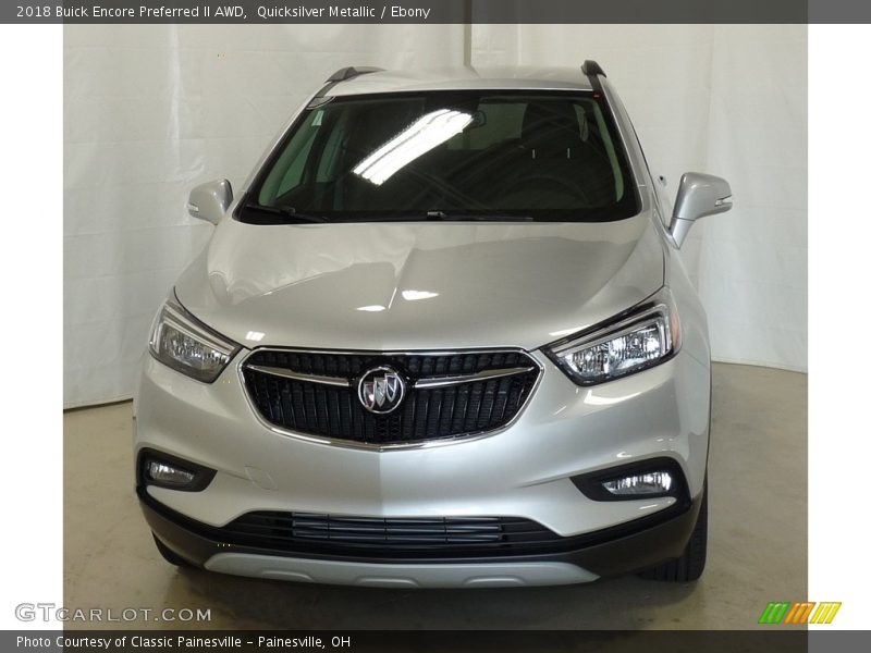Quicksilver Metallic / Ebony 2018 Buick Encore Preferred II AWD
