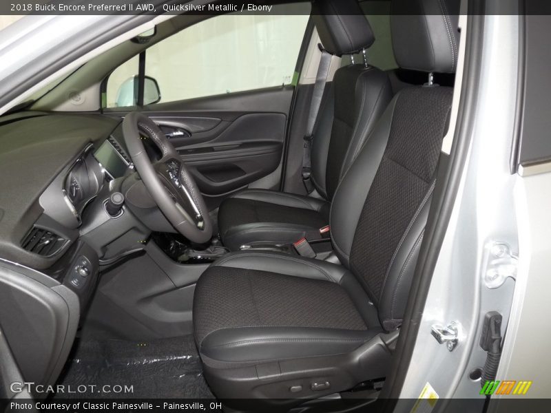 Quicksilver Metallic / Ebony 2018 Buick Encore Preferred II AWD