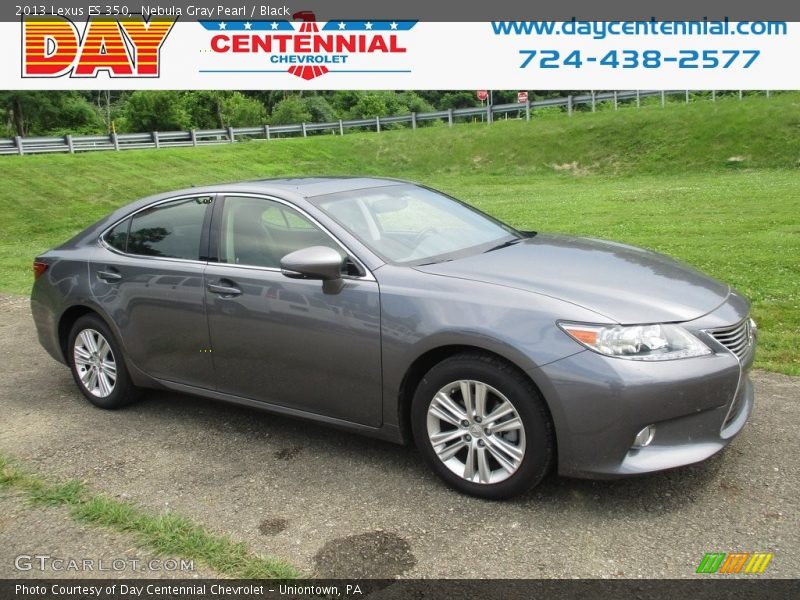 Nebula Gray Pearl / Black 2013 Lexus ES 350