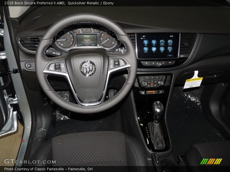 Quicksilver Metallic / Ebony 2018 Buick Encore Preferred II AWD