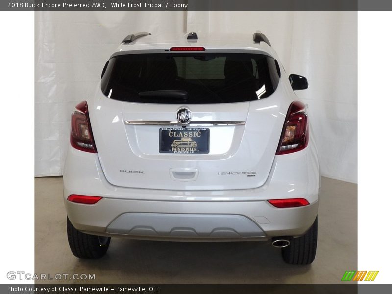 White Frost Tricoat / Ebony 2018 Buick Encore Preferred AWD
