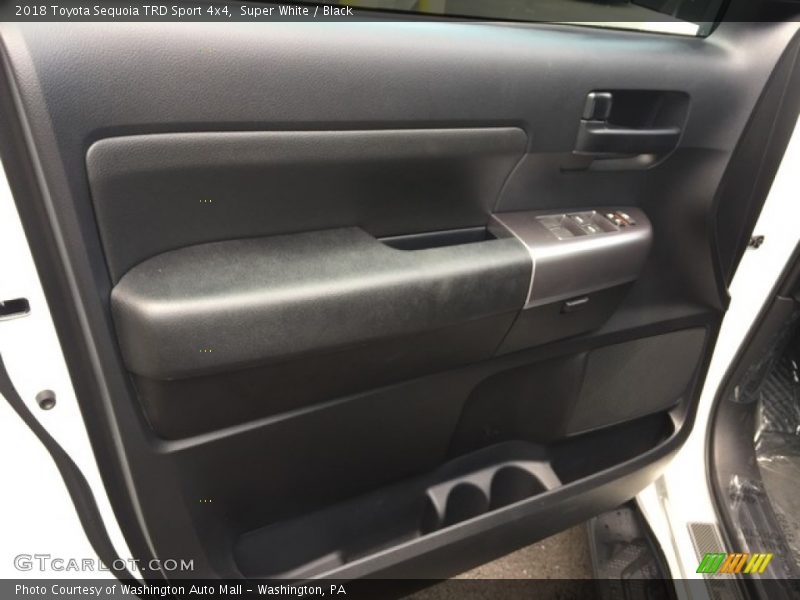 Super White / Black 2018 Toyota Sequoia TRD Sport 4x4
