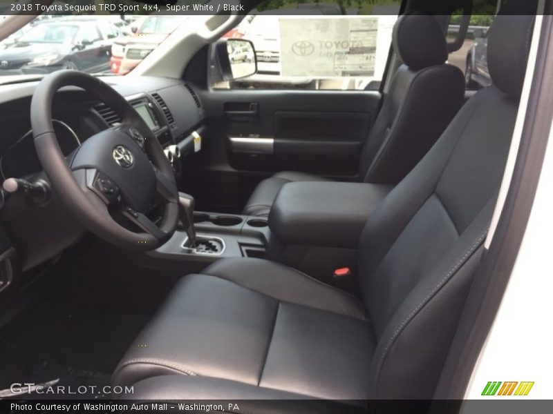 Super White / Black 2018 Toyota Sequoia TRD Sport 4x4