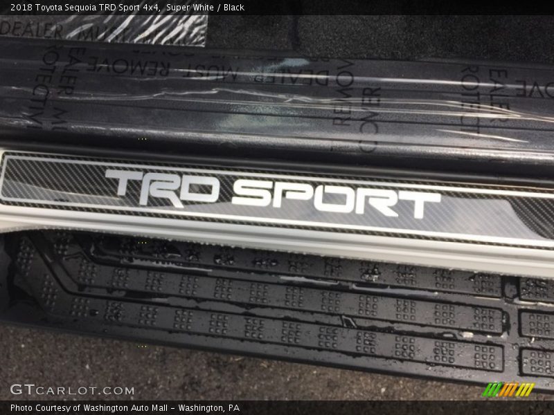 Super White / Black 2018 Toyota Sequoia TRD Sport 4x4