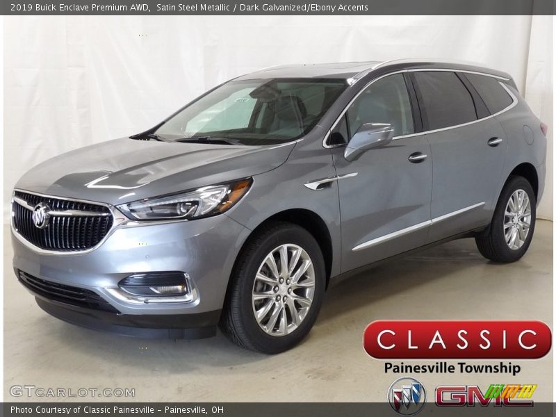 Satin Steel Metallic / Dark Galvanized/Ebony Accents 2019 Buick Enclave Premium AWD