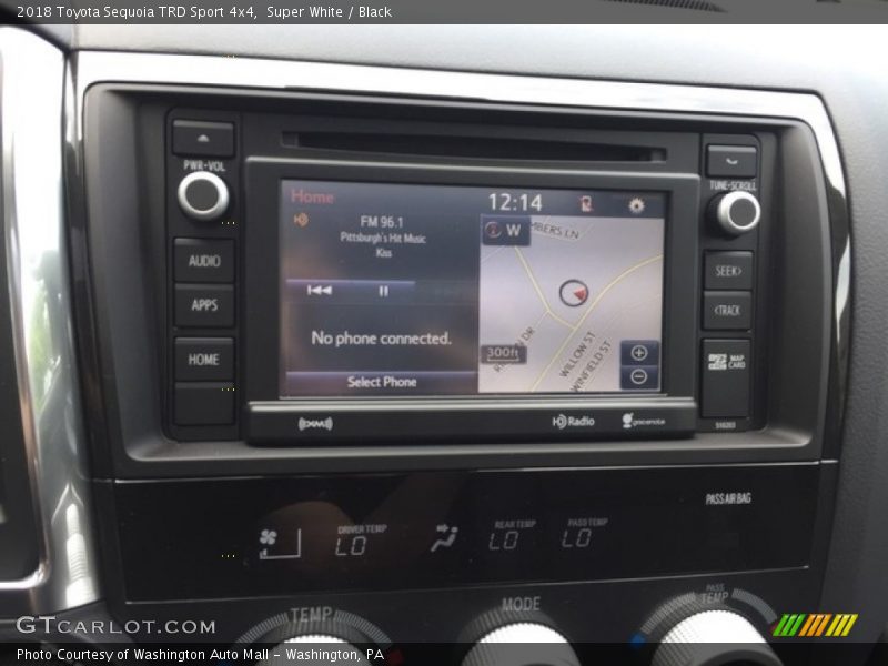 Super White / Black 2018 Toyota Sequoia TRD Sport 4x4