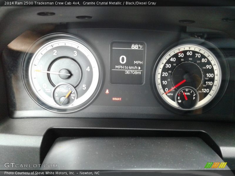 Granite Crystal Metallic / Black/Diesel Gray 2014 Ram 2500 Tradesman Crew Cab 4x4