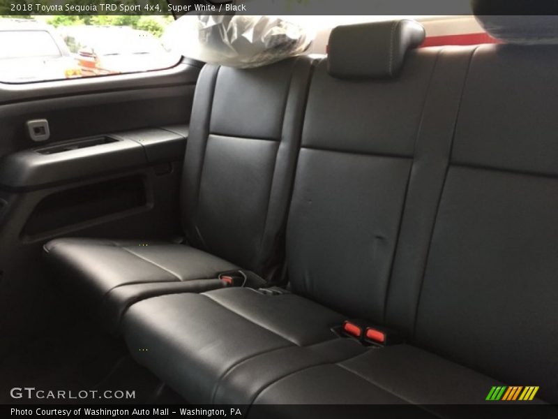 Super White / Black 2018 Toyota Sequoia TRD Sport 4x4