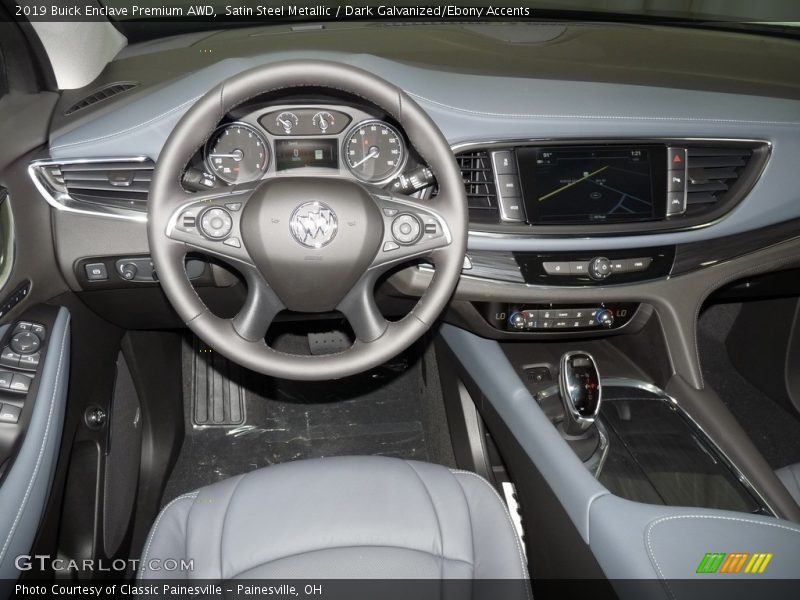 Satin Steel Metallic / Dark Galvanized/Ebony Accents 2019 Buick Enclave Premium AWD
