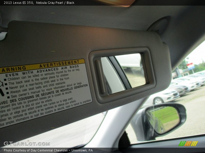Nebula Gray Pearl / Black 2013 Lexus ES 350