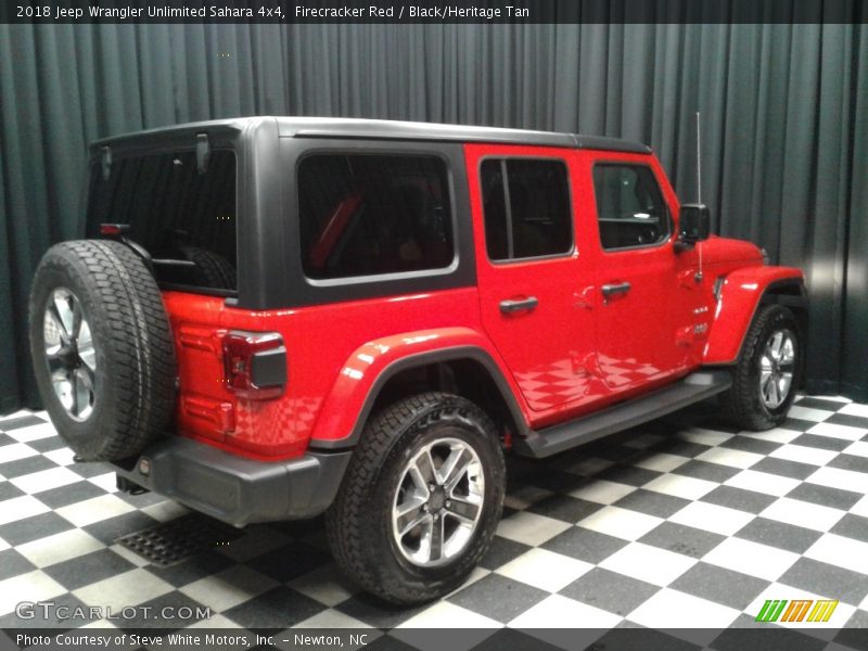 Firecracker Red / Black/Heritage Tan 2018 Jeep Wrangler Unlimited Sahara 4x4